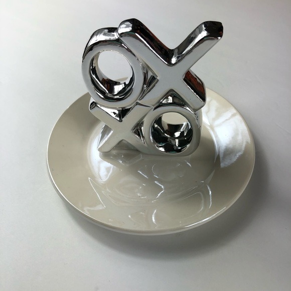 Other - SILVER XOXO JEWELRY PLATE